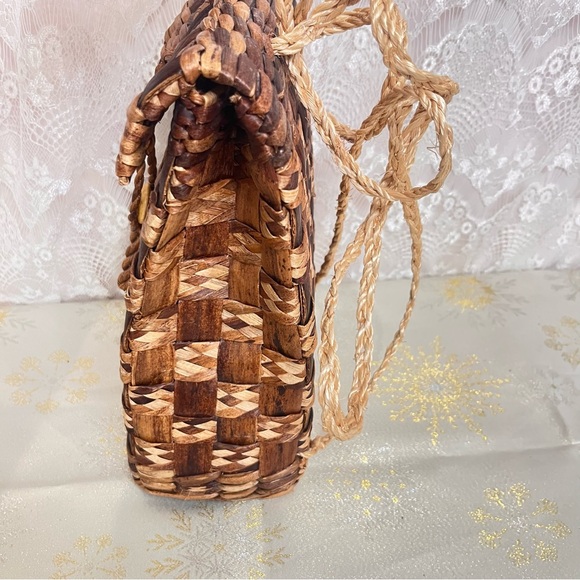 Chic Woven Brown Backpack main image 5